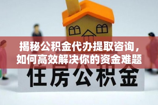 奉节揭秘公积金代办提取咨询，如何高效解决你的资金难题